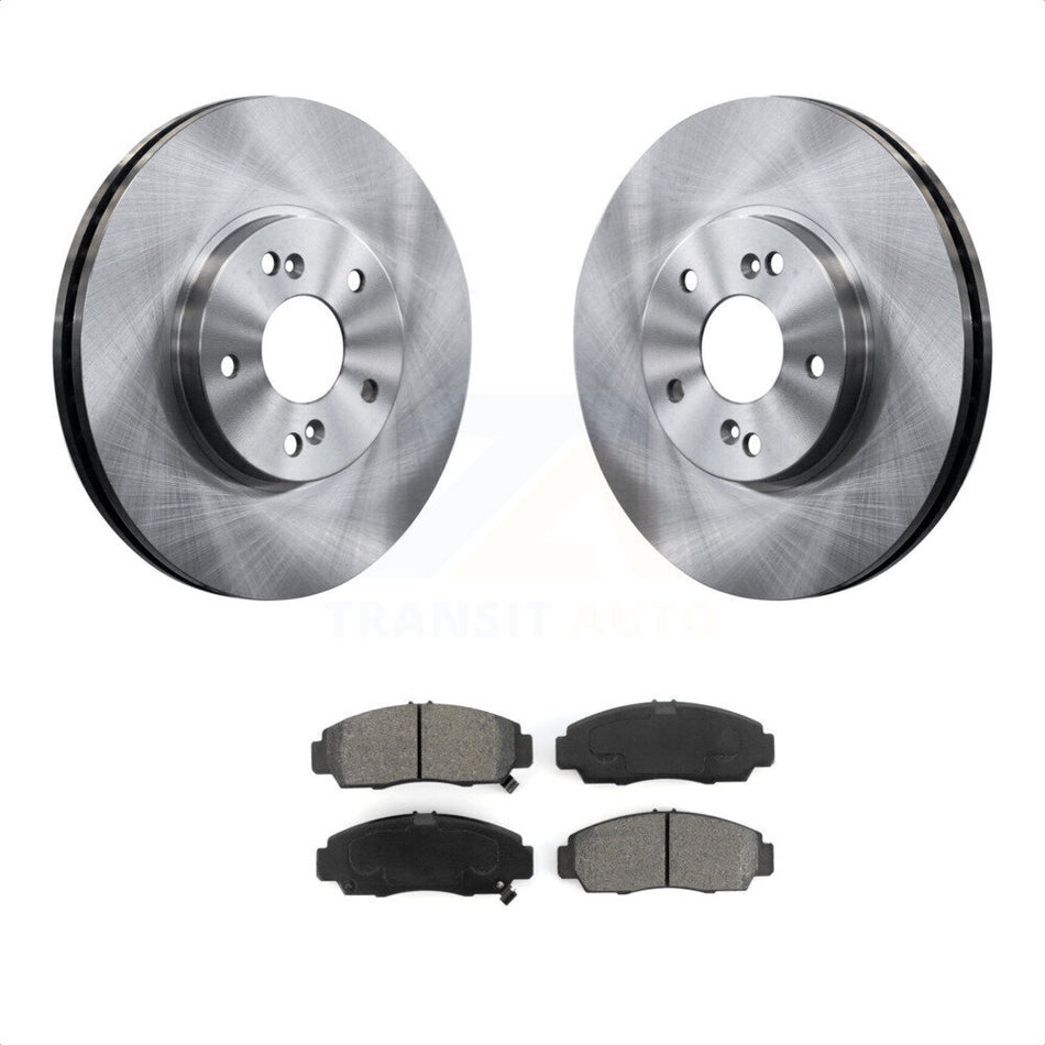 Front Disc Brake Rotors And Semi-Metallic Pads Kit For Honda Accord Acura TL TSX CL K8S-100337 by Transit Auto