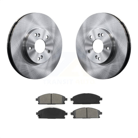 Front Disc Brake Rotors And Semi-Metallic Pads Kit For 2003-2006 Acura MDX K8S-100339 by Transit Auto