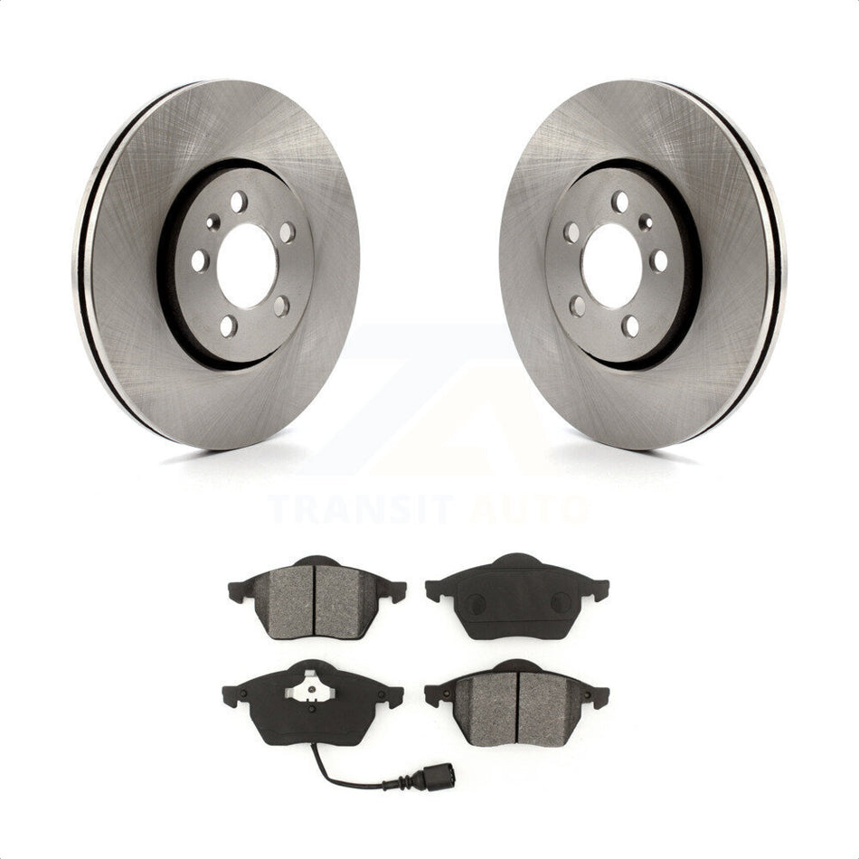 Front Disc Brake Rotors And Semi-Metallic Pads Kit For Volkswagen Jetta Beetle Golf K8S-100342 by Transit Auto