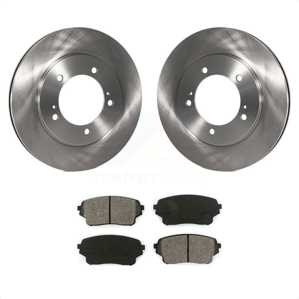 Front Disc Brake Rotors And Semi-Metallic Pads Kit For Suzuki XL-7 Grand Vitara K8S-100351 by Transit Auto