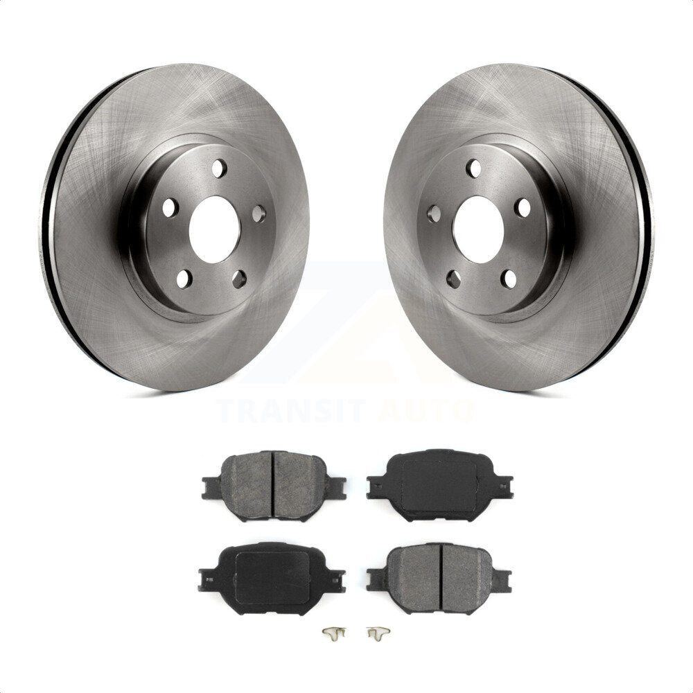 Front Disc Brake Rotors And Semi-Metallic Pads Kit For Scion tC Toyota Celica K8S-100355 by Transit Auto