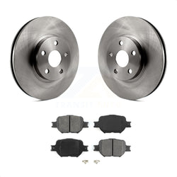 Front Disc Brake Rotors And Semi-Metallic Pads Kit For Scion tC Toyota Celica K8S-100355