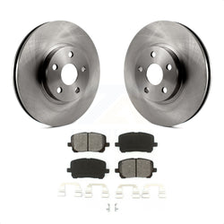 Front Disc Brake Rotors And Semi-Metallic Pads Kit For 2003-2008 Toyota Corolla Matrix Pontiac Vibe K8S-100356