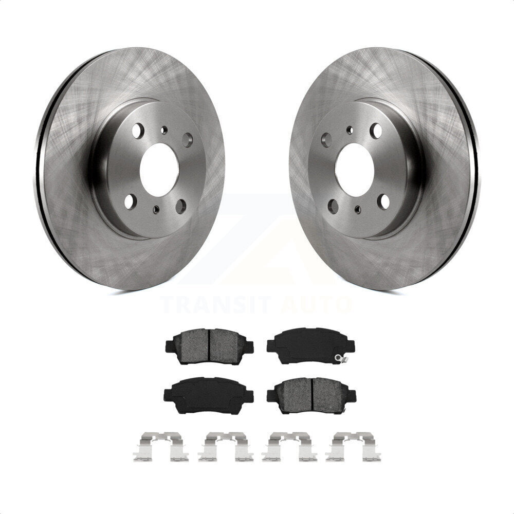 Front Disc Brake Rotors And Semi-Metallic Pads Kit For 2000 Toyota Echo From 08 00 K8S-100361 by Transit Auto