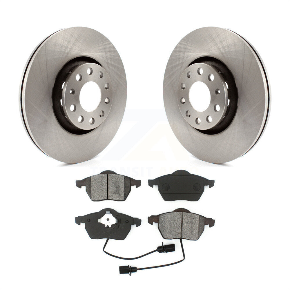 Front Disc Brake Rotors And Semi-Metallic Pads Kit For Audi A4 Quattro A6 S4 S6 K8S-100365 by Transit Auto