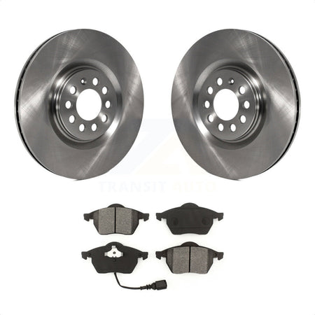 Front Disc Brake Rotors And Semi-Metallic Pads Kit For Volkswagen Jetta Audi Golf TT Quattro K8S-100366 by Transit Auto