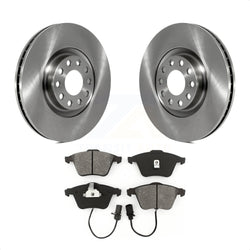 Front Disc Brake Rotors And Semi-Metallic Pads Kit For Audi Allroad Quattro A6 S6 K8S-100370