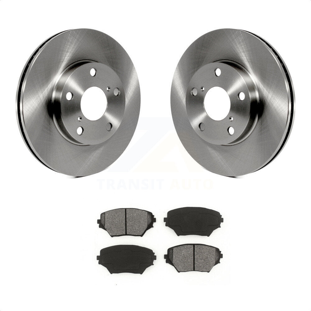 Front Disc Brake Rotors And Semi-Metallic Pads Kit For Toyota RAV4 K8S-100374 by Transit Auto