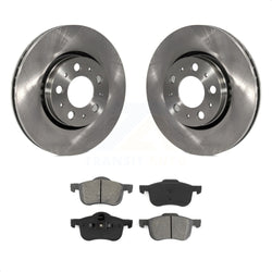 Front Disc Brake Rotors And Semi-Metallic Pads Kit For Volvo S60 V70 XC70 S80 K8S-100376