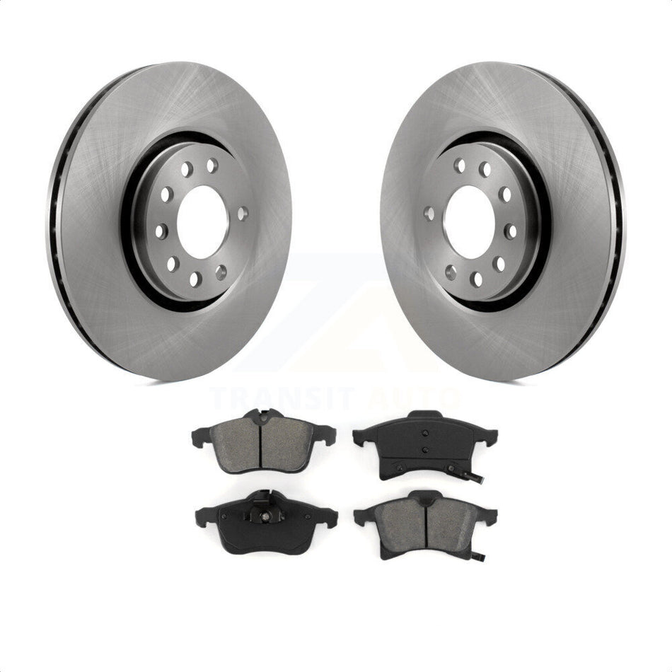 Front Disc Brake Rotors And Semi-Metallic Pads Kit For 2008-2009 Saturn Astra K8S-100379 by Transit Auto