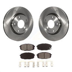 Front Disc Brake Rotors And Semi-Metallic Pads Kit For Hyundai Elantra K8S-100394