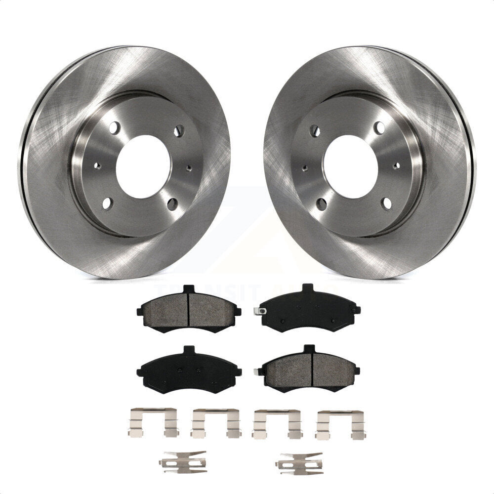 Front Disc Brake Rotors And Semi-Metallic Pads Kit For Hyundai Elantra K8S-100405 by Transit Auto