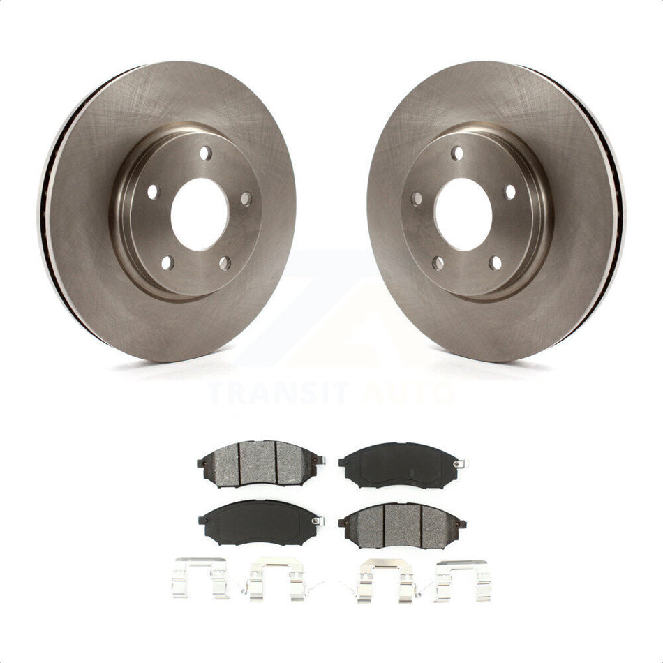 Front Disc Brake Rotors And Semi-Metallic Pads Kit For Infiniti Q45 M45 INFINITI K8S-100409 by Transit Auto