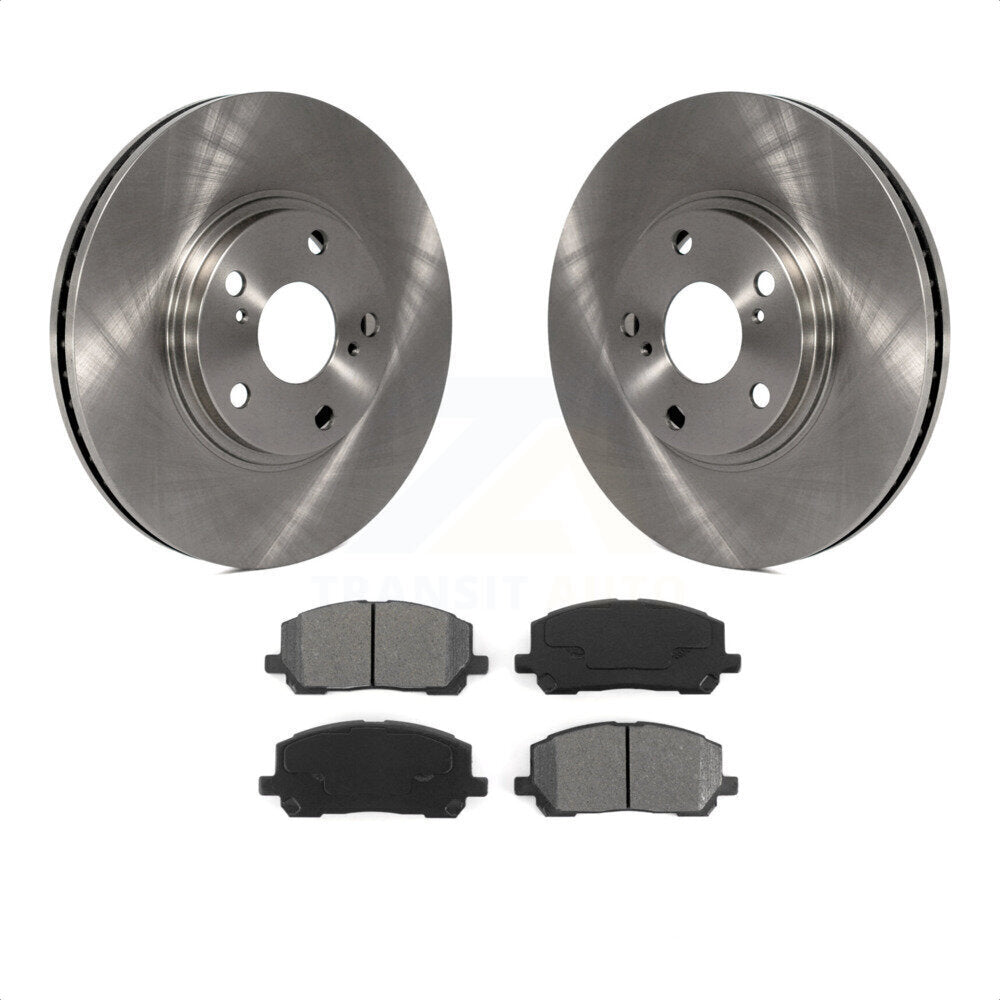 Front Disc Brake Rotors And Semi-Metallic Pads Kit For Toyota Highlander K8S-100417 by Transit Auto