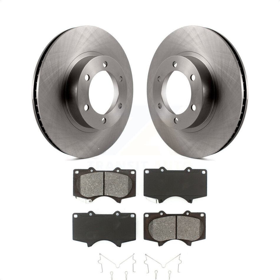 Front Disc Brake Rotors And Semi-Metallic Pads Kit For Toyota 4Runner Lexus GX470 K8S-100418 by Transit Auto