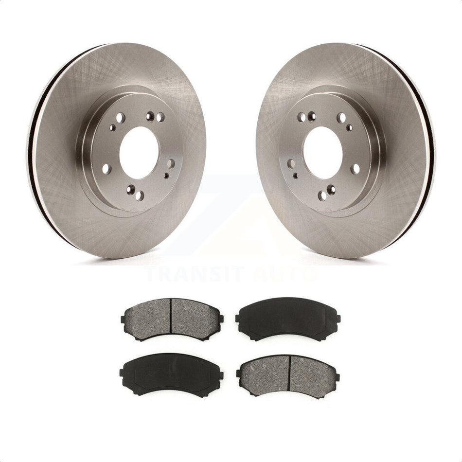 Front Disc Brake Rotors And Semi-Metallic Pads Kit For Mitsubishi Endeavor K8S-100422 by Transit Auto