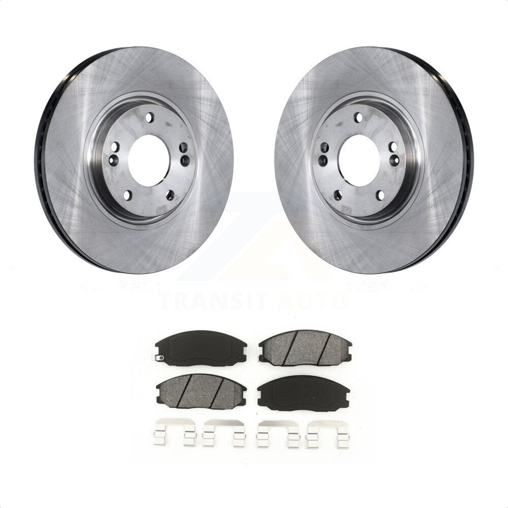 Front Disc Brake Rotors And Semi-Metallic Pads Kit For Kia Amanti Hyundai XG350 K8S-100437 by Transit Auto