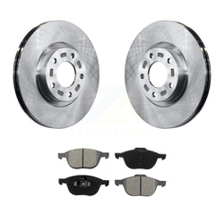 Front Disc Brake Rotors And Semi-Metallic Pads Kit For Mazda 3 5 Sport K8S-100439
