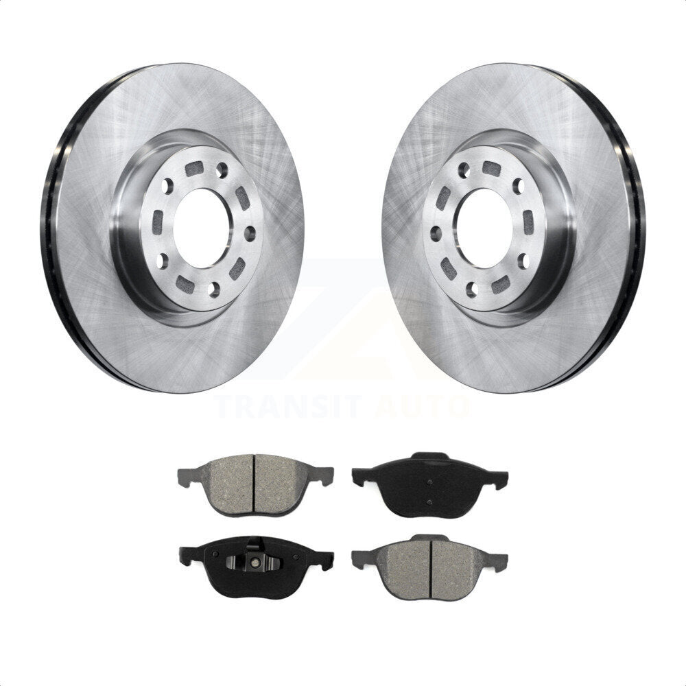 Front Disc Brake Rotors And Semi-Metallic Pads Kit For Mazda 3 5 Sport K8S-100439 by Transit Auto