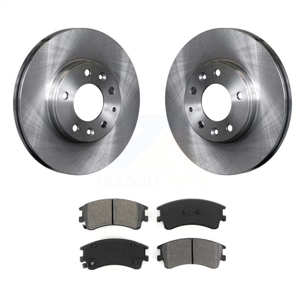 Front Disc Brake Rotors And Semi-Metallic Pads Kit For 2003-2005 Mazda 6 K8S-100440 by Transit Auto