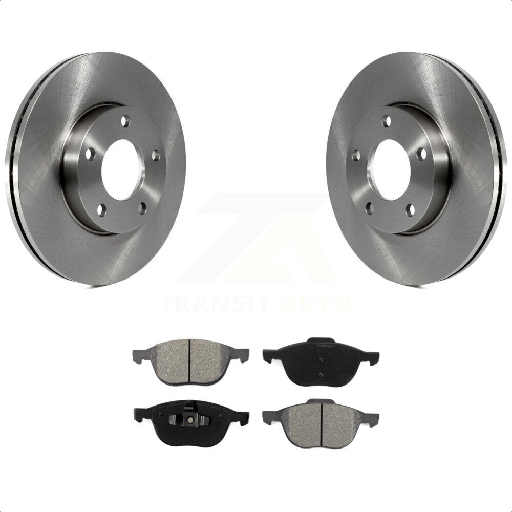 Front Disc Brake Rotors And Semi-Metallic Pads Kit For Mazda 3 Sport K8S-100442 by Transit Auto