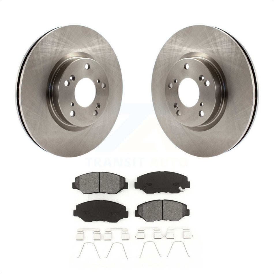 Front Disc Brake Rotors And Semi-Metallic Pads Kit For Honda Civic CR-V Acura ILX K8S-100449 by Transit Auto