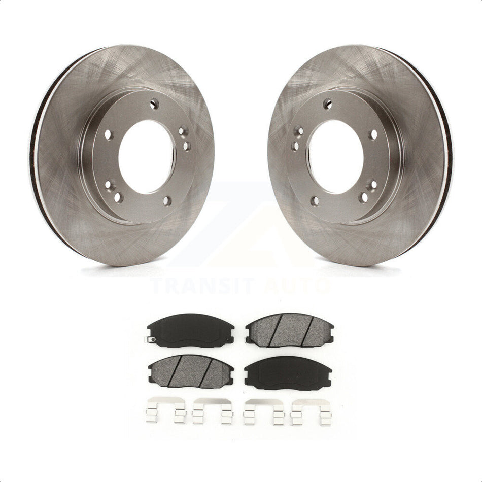 Front Disc Brake Rotors And Semi-Metallic Pads Kit For 2003-2006 Kia Sorento K8S-100453 by Transit Auto