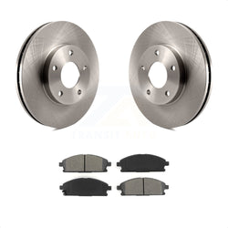 Front Disc Brake Rotors And Semi-Metallic Pads Kit For 2004-2006 Nissan X-Trail K8S-100474