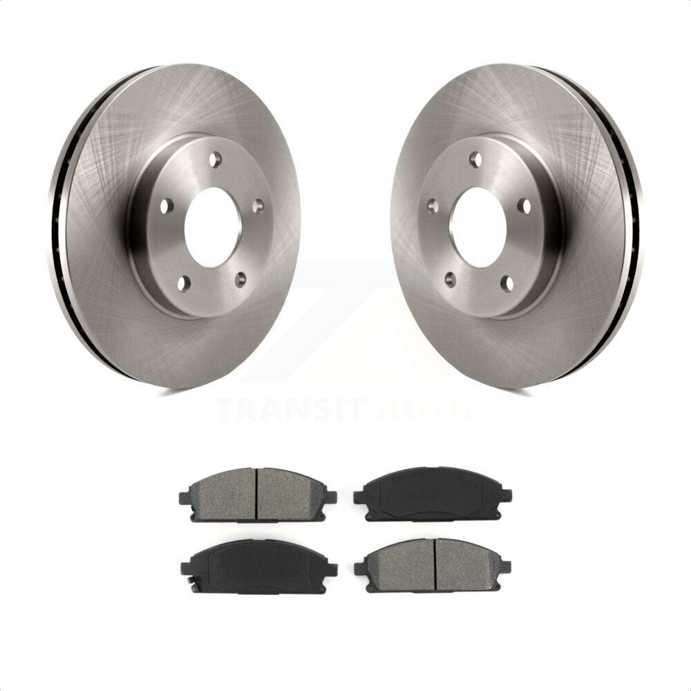 Front Disc Brake Rotors And Semi-Metallic Pads Kit For 2004-2006 Nissan X-Trail K8S-100474 by Transit Auto