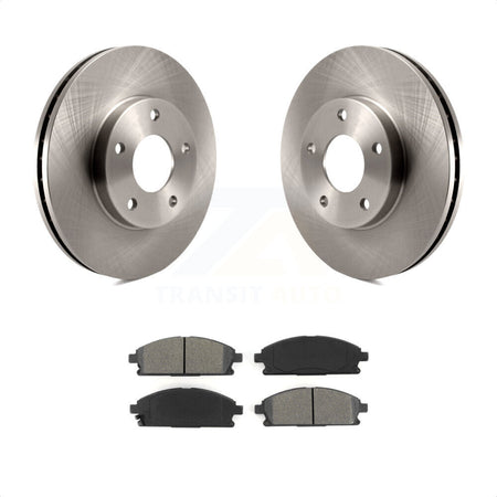 Front Disc Brake Rotors And Semi-Metallic Pads Kit For 2004-2006 Nissan X-Trail K8S-100474 by Transit Auto