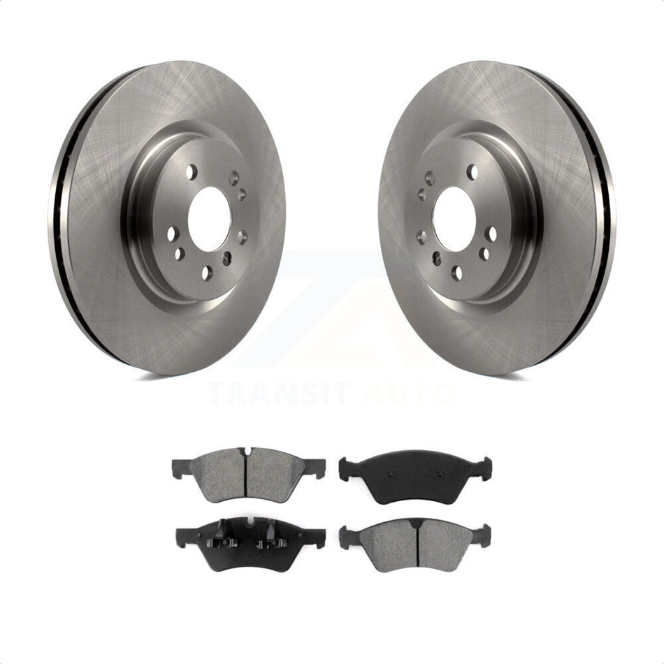 Front Disc Brake Rotors And Semi-Metallic Pads Kit For Mercedes-Benz ML350 R350 ML500 ML320 R500 R320 ML450 K8S-100480 by Transit Auto