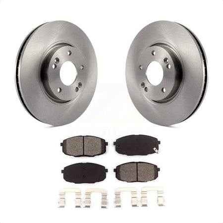 Front Disc Brake Rotors And Semi-Metallic Pads Kit For Kia Forte Koup Forte5 K8S-100486 by Transit Auto