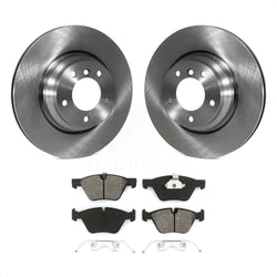 Front Disc Brake Rotors And Semi-Metallic Pads Kit For BMW 330i 330xi X1 K8S-100505