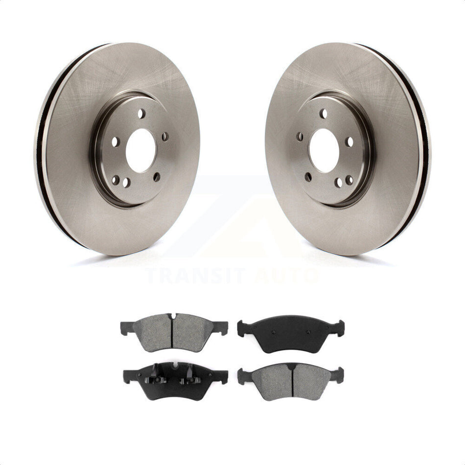 Front Disc Brake Rotors And Semi-Metallic Pads Kit For Mercedes-Benz E550 E500 AWD K8S-100513 by Transit Auto