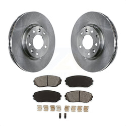Front Disc Brake Rotors And Semi-Metallic Pads Kit For Ford Edge Mazda CX-7 Lincoln MKX K8S-100517
