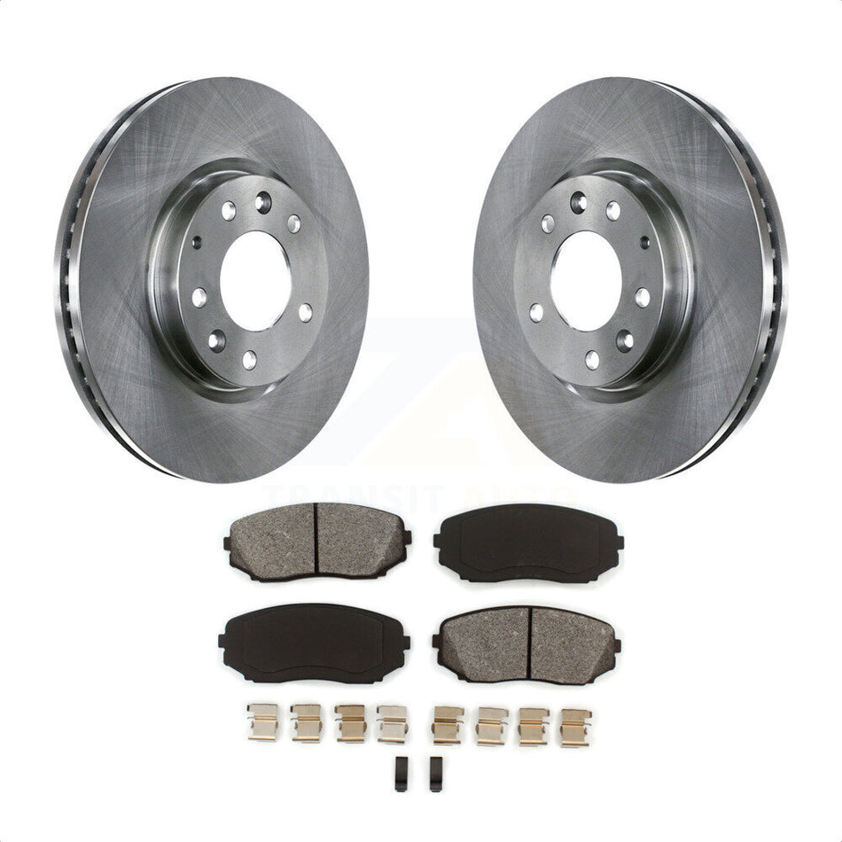 Front Disc Brake Rotors And Semi-Metallic Pads Kit For Ford Edge Mazda CX-7 Lincoln MKX K8S-100517 by Transit Auto