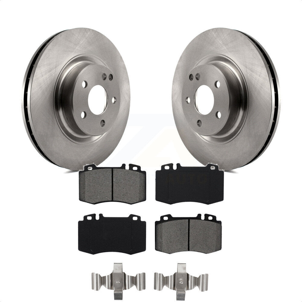 Front Disc Brake Rotors And Semi-Metallic Pads Kit For Mercedes-Benz CLS550 CLS500 E550 K8S-100521 by Transit Auto