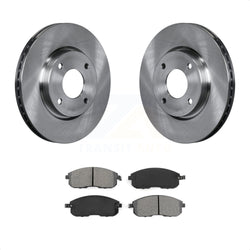 Front Disc Brake Rotors And Semi-Metallic Pads Kit For Nissan Sentra Versa Cube K8S-100526