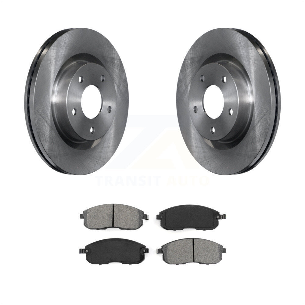 Front Disc Brake Rotors And Semi-Metallic Pads Kit For Nissan Altima K8S-100527 by Transit Auto