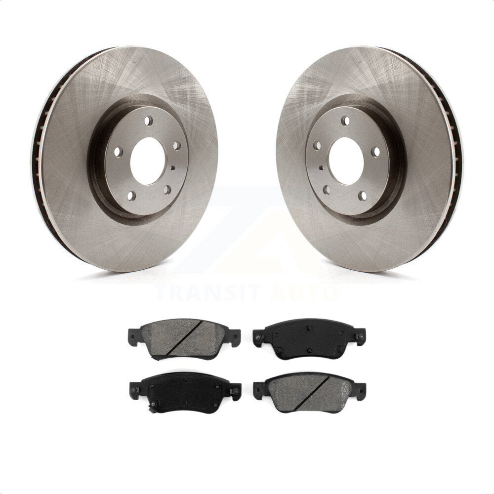 Front Disc Brake Rotors And Semi-Metallic Pads Kit For Infiniti G37 G35 Q60 INFINITI K8S-100532 by Transit Auto