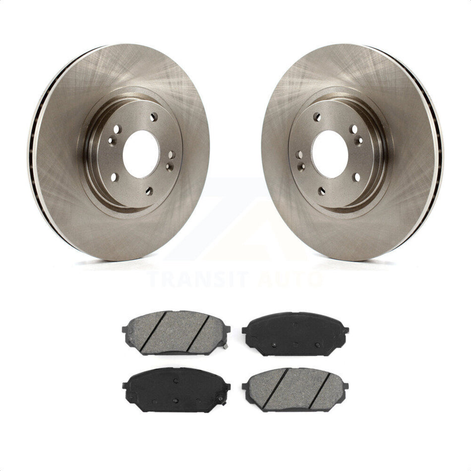 Front Disc Brake Rotors And Semi-Metallic Pads Kit For 2007-2012 Hyundai Veracruz K8S-100549 by Transit Auto