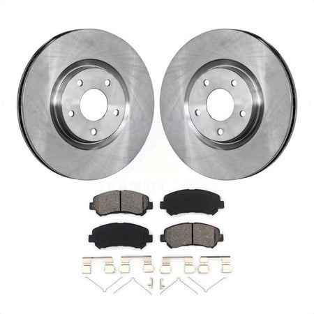 Front Disc Brake Rotors And Semi-Metallic Pads Kit For Nissan Sentra Juke K8S-100553 by Transit Auto