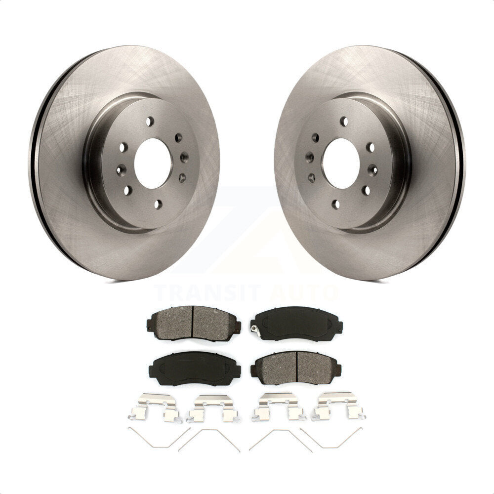 Front Disc Brake Rotors And Semi-Metallic Pads Kit For 2011-2014 Honda Odyssey K8S-100581 by Transit Auto