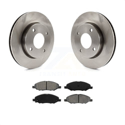 Front Disc Brake Rotors And Semi-Metallic Pads Kit For 2009-2011 Nissan Versa 1.6L K8S-100588