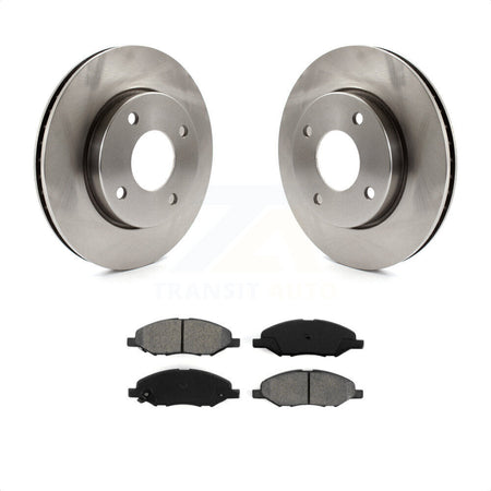 Front Disc Brake Rotors And Semi-Metallic Pads Kit For 2009-2011 Nissan Versa 1.6L K8S-100588 by Transit Auto