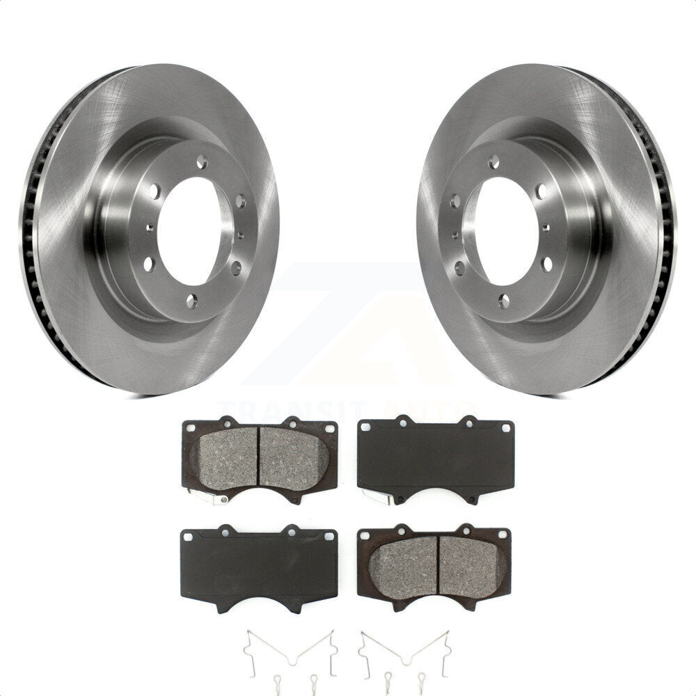 Front Disc Brake Rotors And Semi-Metallic Pads Kit For 2010-2022 Toyota 4Runner Lexus GX460 K8S-100593 by Transit Auto