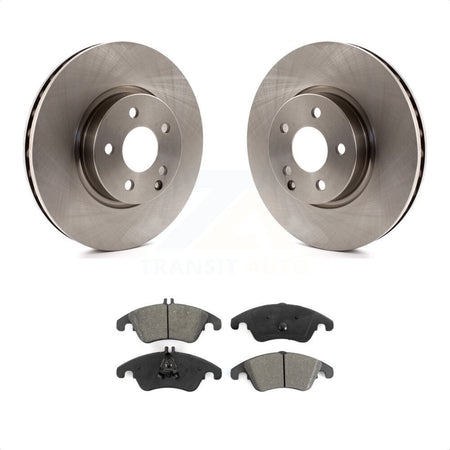 Front Disc Brake Rotors And Semi-Metallic Pads Kit For Mercedes-Benz E350 C300 C350 E400 E250 SLC300 K8S-100596 by Transit Auto