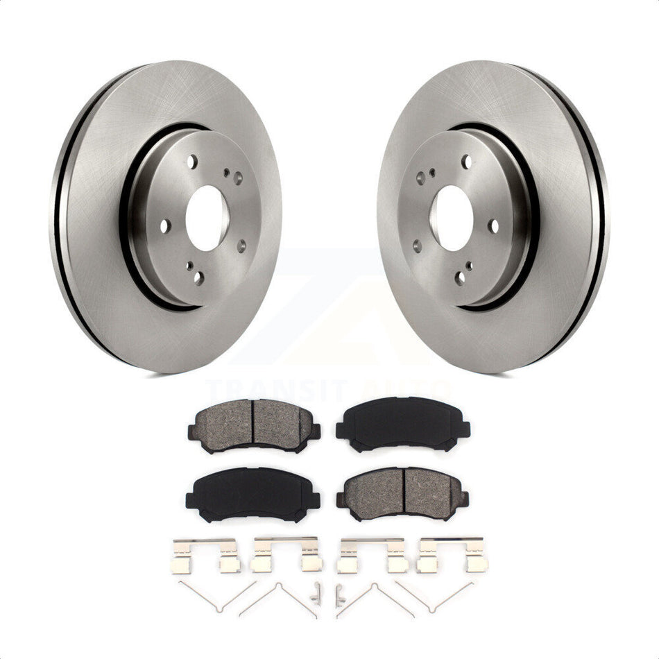 Front Disc Brake Rotors And Semi-Metallic Pads Kit For 2010-2013 Suzuki Kizashi K8S-100598 by Transit Auto