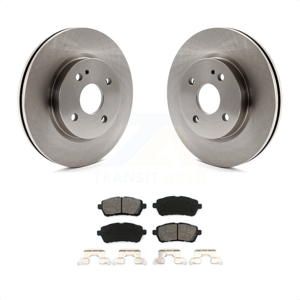 Front Disc Brake Rotors And Semi-Metallic Pads Kit For 2011-2014 Mazda 2 K8S-100601 by Transit Auto