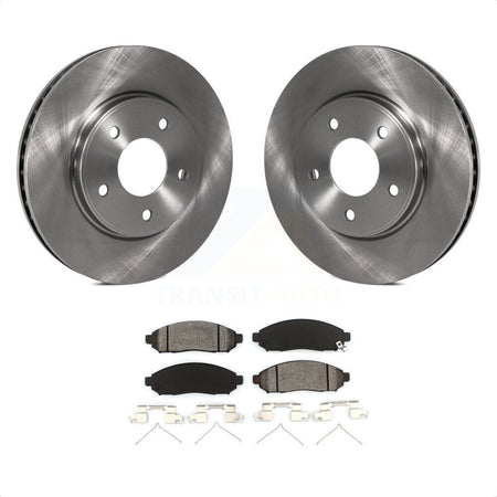 Front Disc Brake Rotors And Semi-Metallic Pads Kit For Nissan NV200 LEAF Chevrolet City Express K8S-100603 by Transit Auto